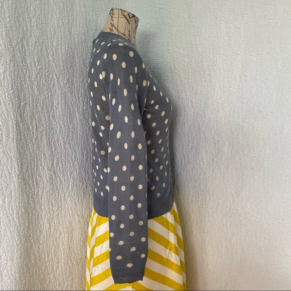 Boden NEW Lightweight Linen Polka Dot Cardigan - Picture 4 of 12